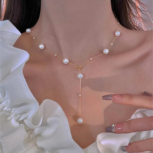 Trendy Pearl Necklace For Women Fashion Starry Pearl Choker Necklaces Fashion Jewelry Girl Gifts