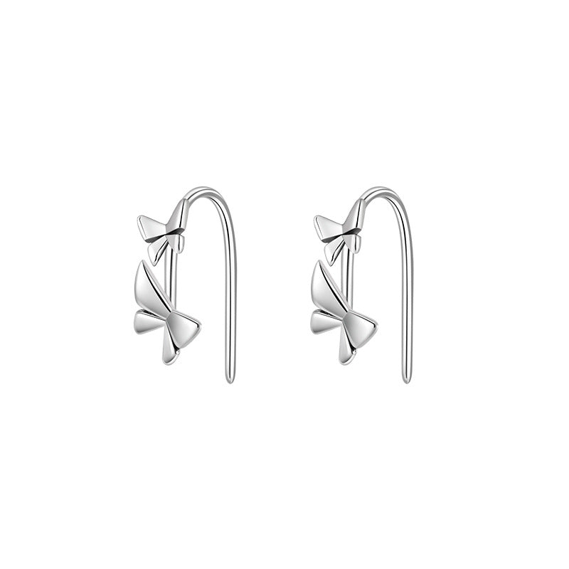 Double Butterfly Stud Earrings For Women