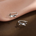Double Butterfly Stud Earrings For Women